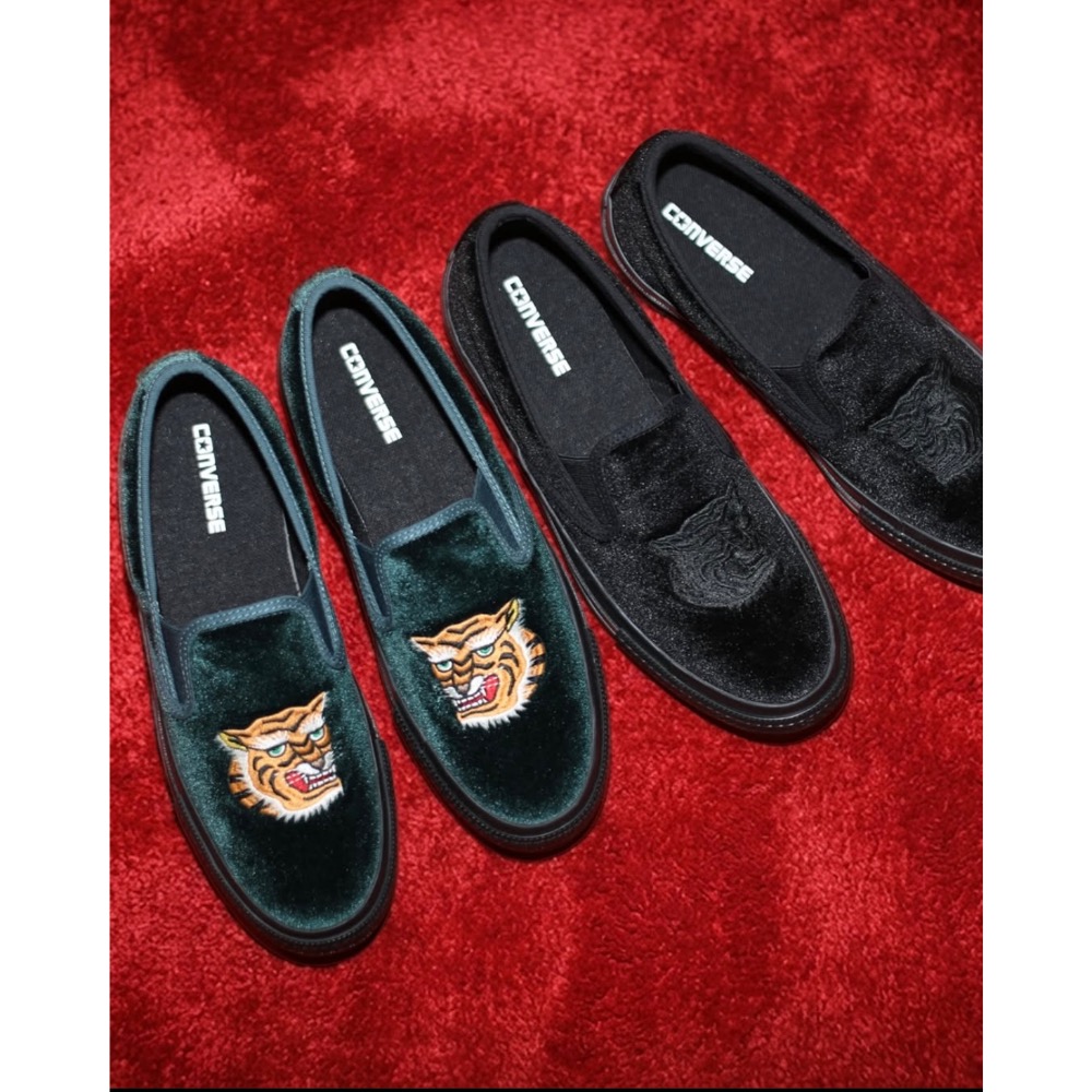 【BKS】CONVERSE ALL STAR KUNGFU SLIP-ON 老虎刺繡/天鵝絨/懶人鞋/功夫/日本代購-細節圖11