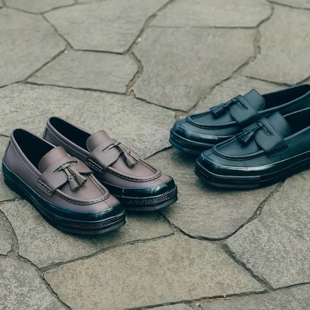 【BKS】CONVERSE SQUARETOE LOAFER 方頭 流蘇樂福鞋 皮革/日本限定/日本代購-細節圖2