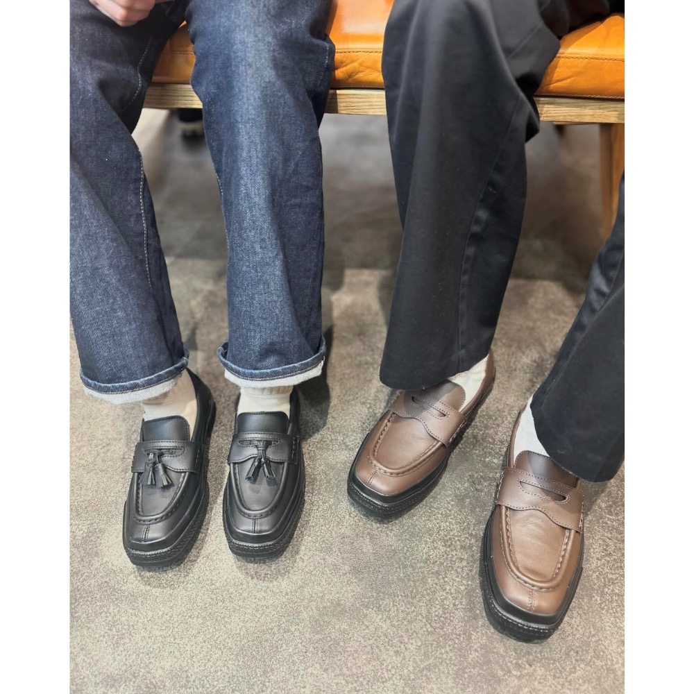 【BKS】CONVERSE SQUARETOE LOAFER 方頭 流蘇樂福鞋 皮革/日本限定/日本代購-細節圖4