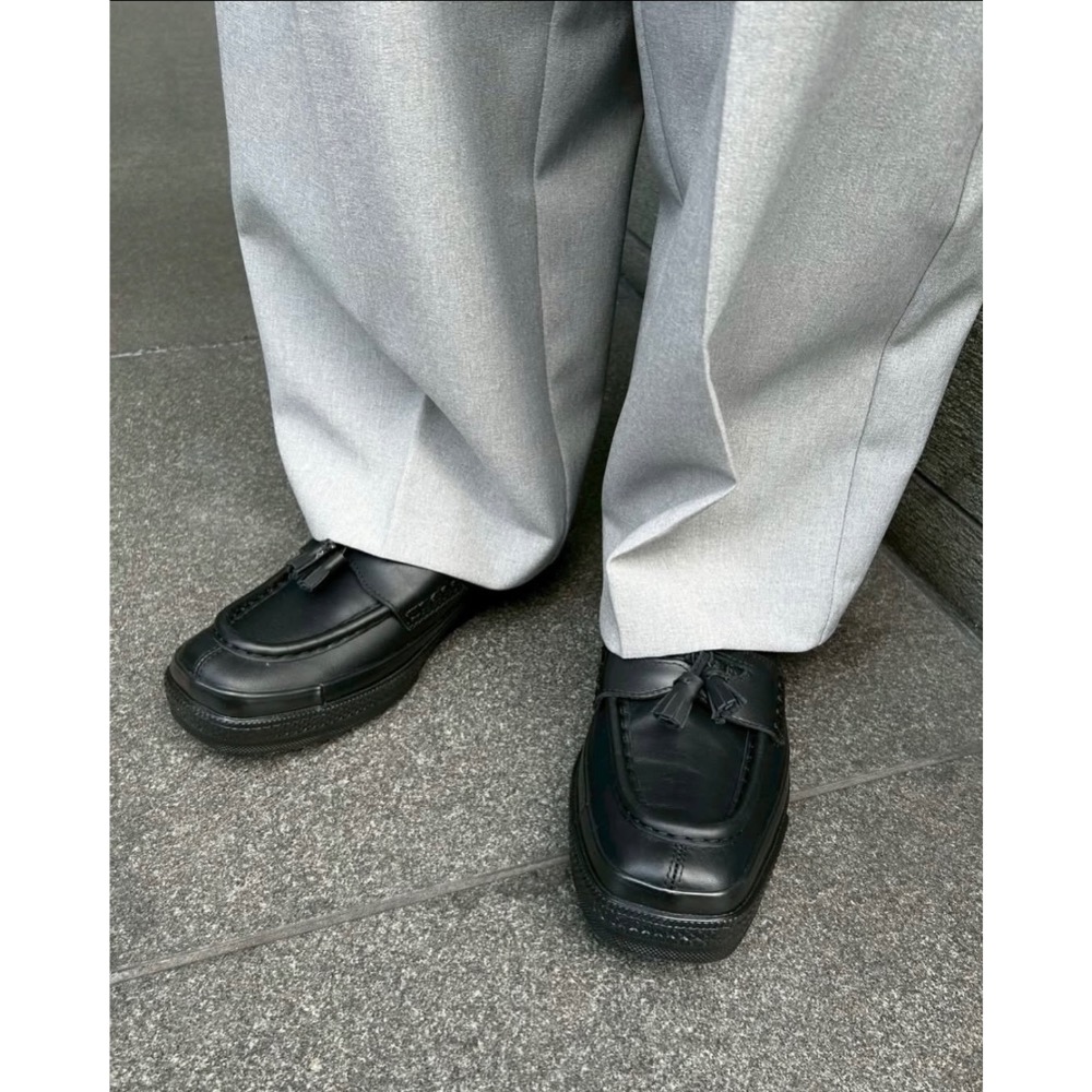 【BKS】CONVERSE SQUARETOE LOAFER 方頭 流蘇樂福鞋 皮革/日本限定/日本代購-細節圖5