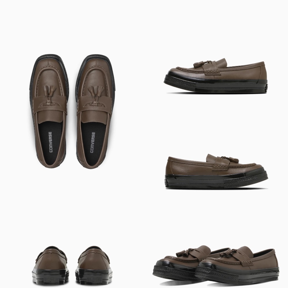 【BKS】CONVERSE SQUARETOE LOAFER 方頭 流蘇樂福鞋 皮革/日本限定/日本代購-規格圖9