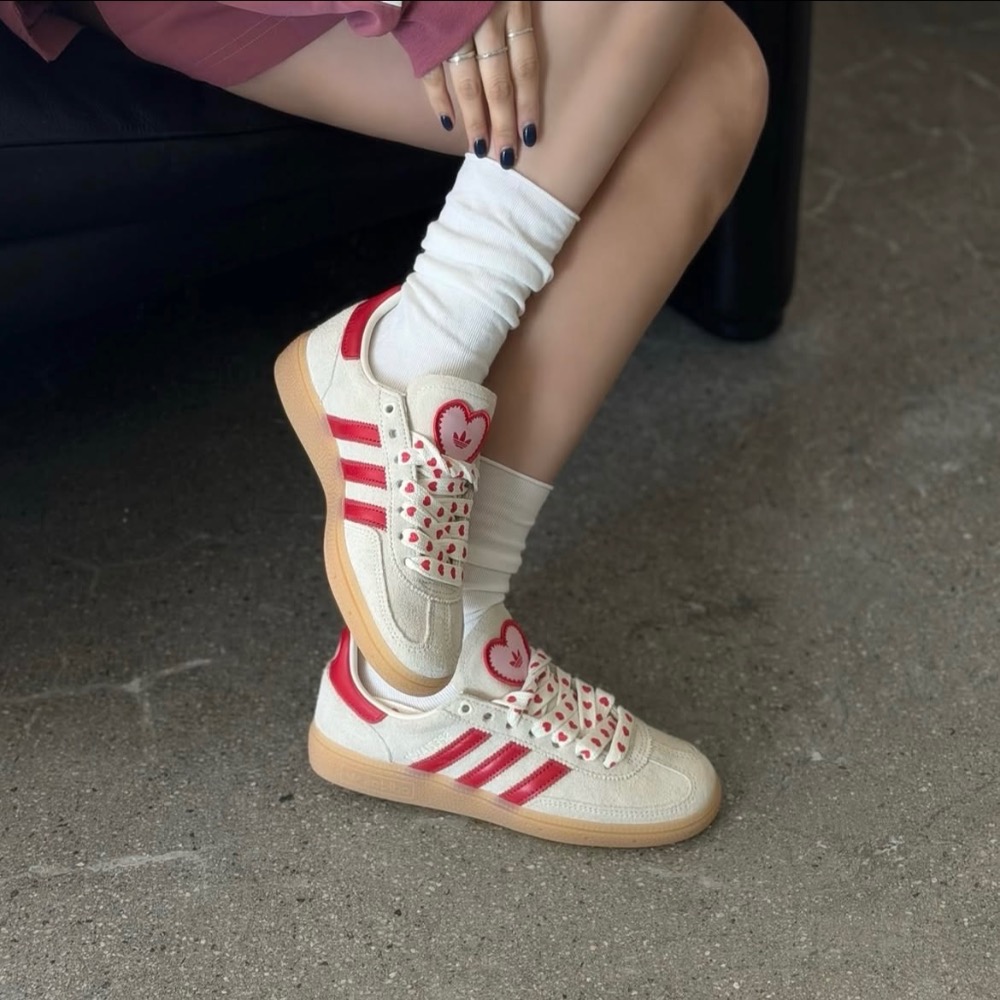 【BKS】ADIDAS SPEZIAL 米白 紅色愛人 情人節款 麂皮 德訓鞋/國外代購/KH9044-細節圖5
