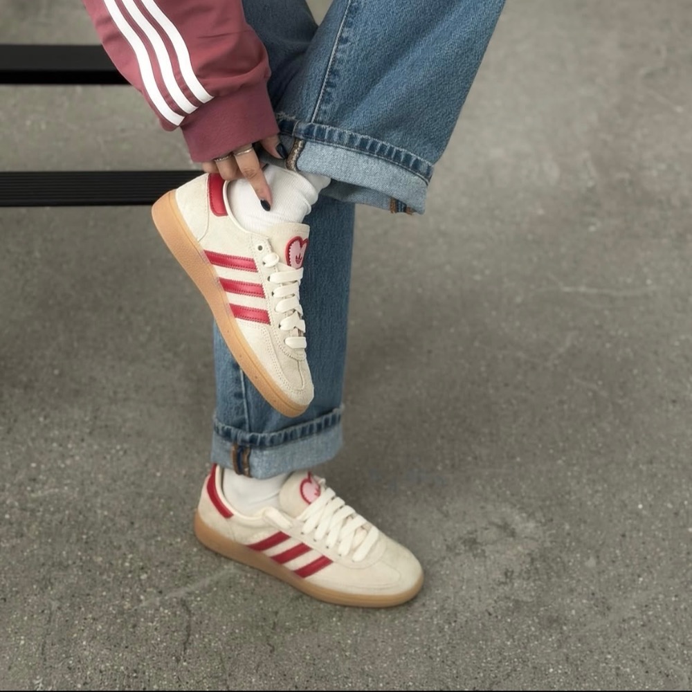 【BKS】ADIDAS SPEZIAL 米白 紅色愛人 情人節款 麂皮 德訓鞋/國外代購/KH9044-細節圖7