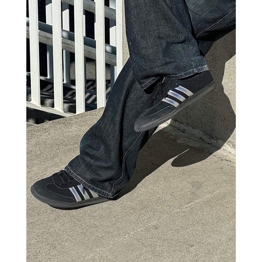 【BKS】ADIDAS SAMBA OG 日本限定 黑銀/麂皮/德訓鞋/日本代購/KH6735-細節圖3
