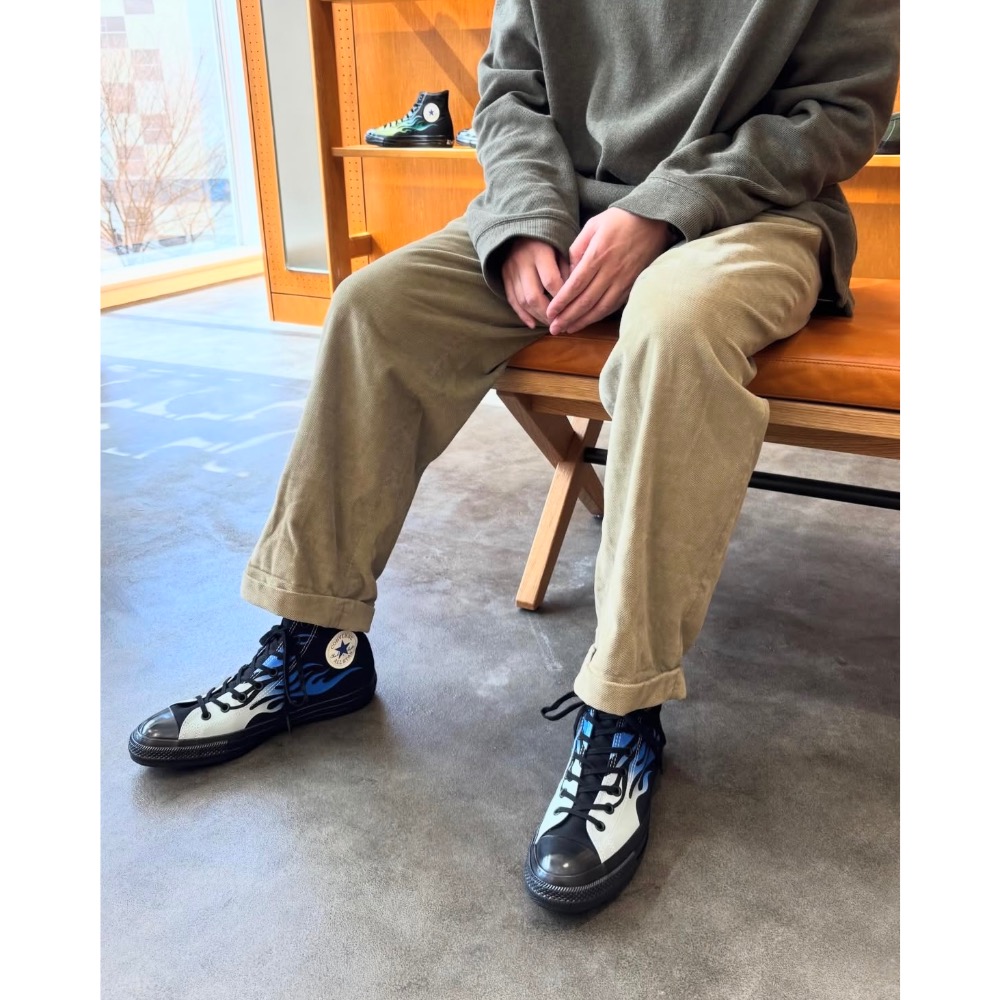 【BKS】日本🇯🇵CONVERSE ALL STAR AGED IGNT 火焰紋/帆布鞋/日本限定/日本代購-細節圖5