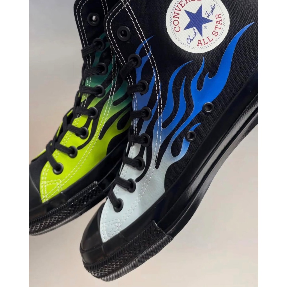 【BKS】日本🇯🇵CONVERSE ALL STAR AGED IGNT 火焰紋/帆布鞋/日本限定/日本代購-細節圖6