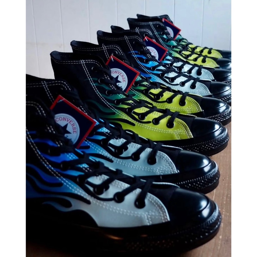 【BKS】日本🇯🇵CONVERSE ALL STAR AGED IGNT 火焰紋/帆布鞋/日本限定/日本代購-細節圖8