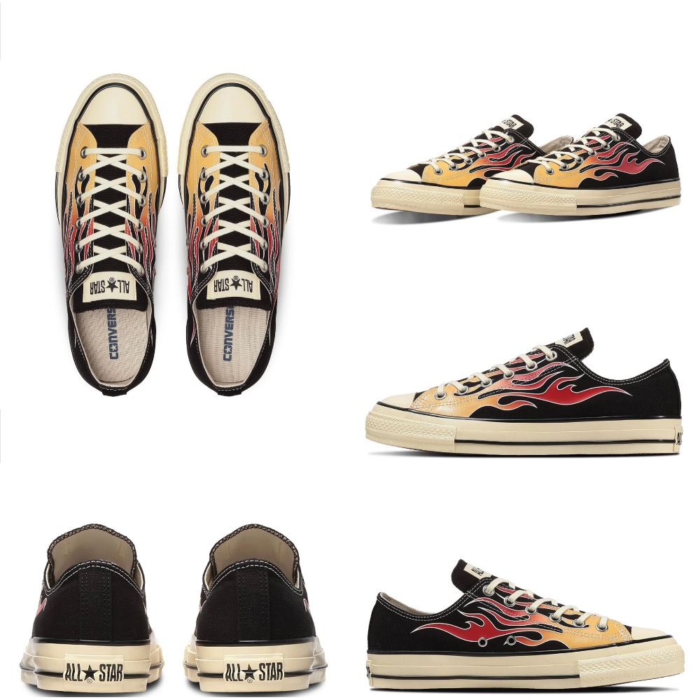 【BKS】日本🇯🇵CONVERSE ALL STAR AGED IGNT 火焰紋/帆布鞋/日本限定/日本代購-規格圖10