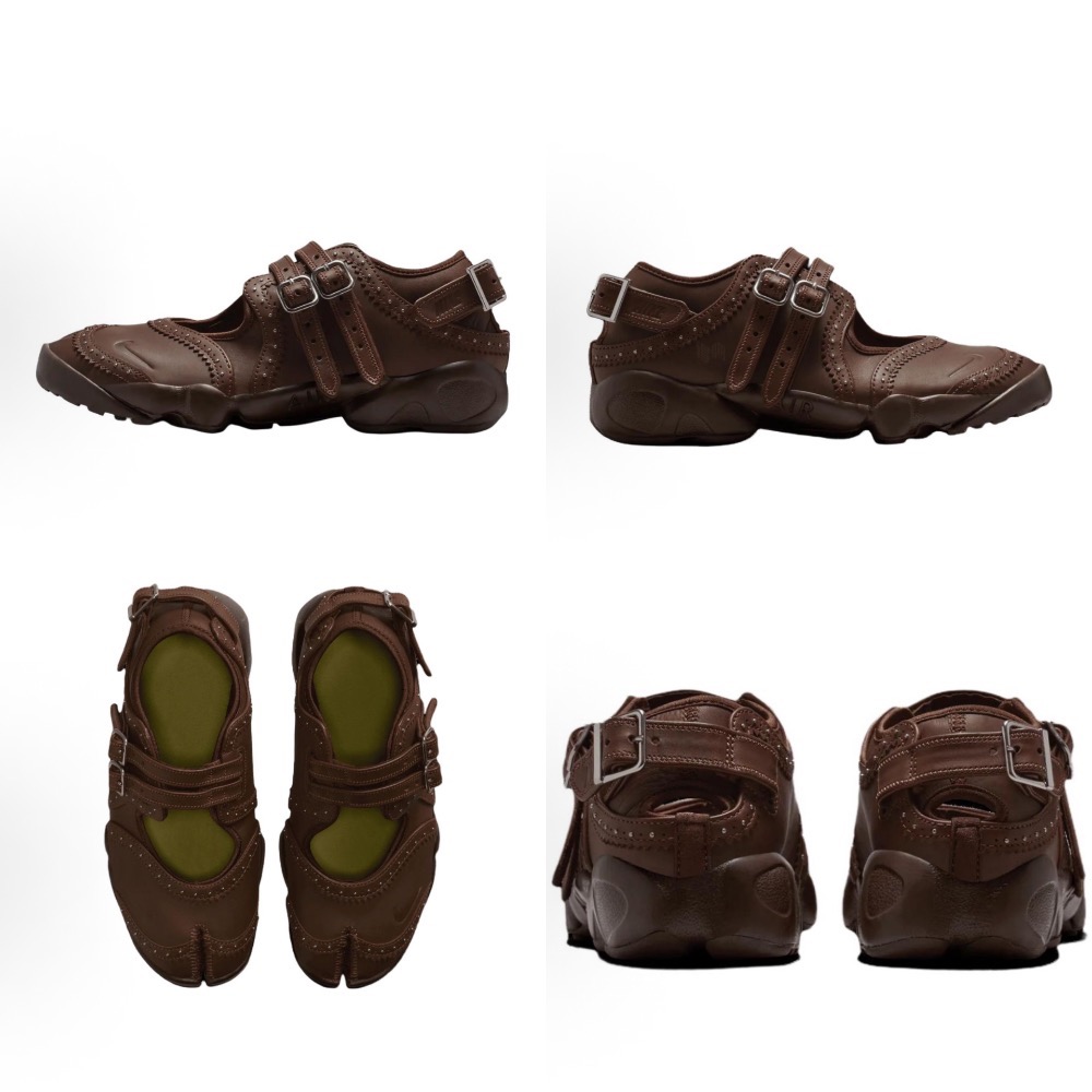 【BKS】NIKE AIR RIFT 棕色 復古芭蕾 瑪莉珍 忍者鞋/分趾鞋/皮革：國外代購/IM7396-281-規格圖8