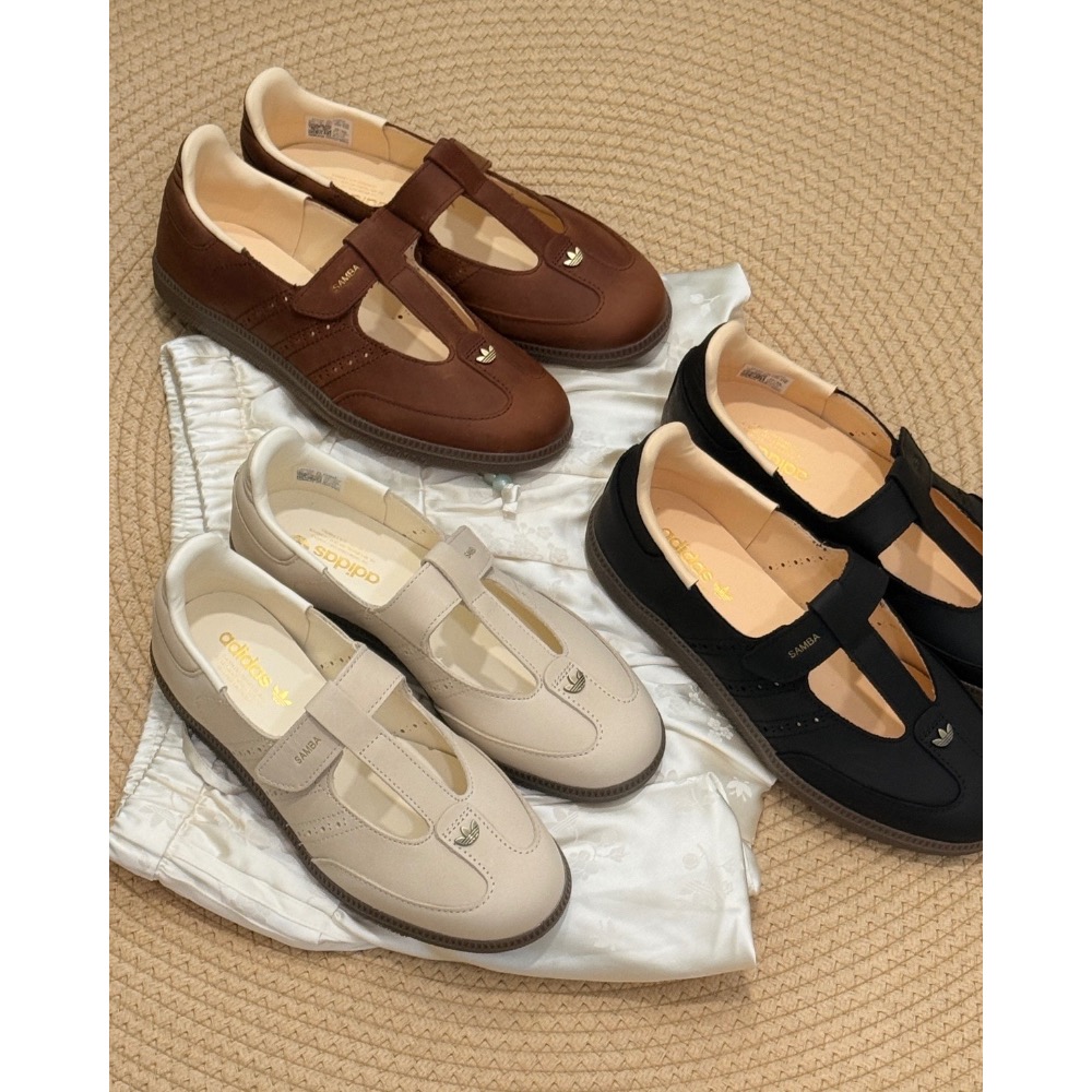 【BKS】ADIDAS SAMBA JANE 復古T字 瑪莉珍鞋/皮革/國外代購-細節圖4