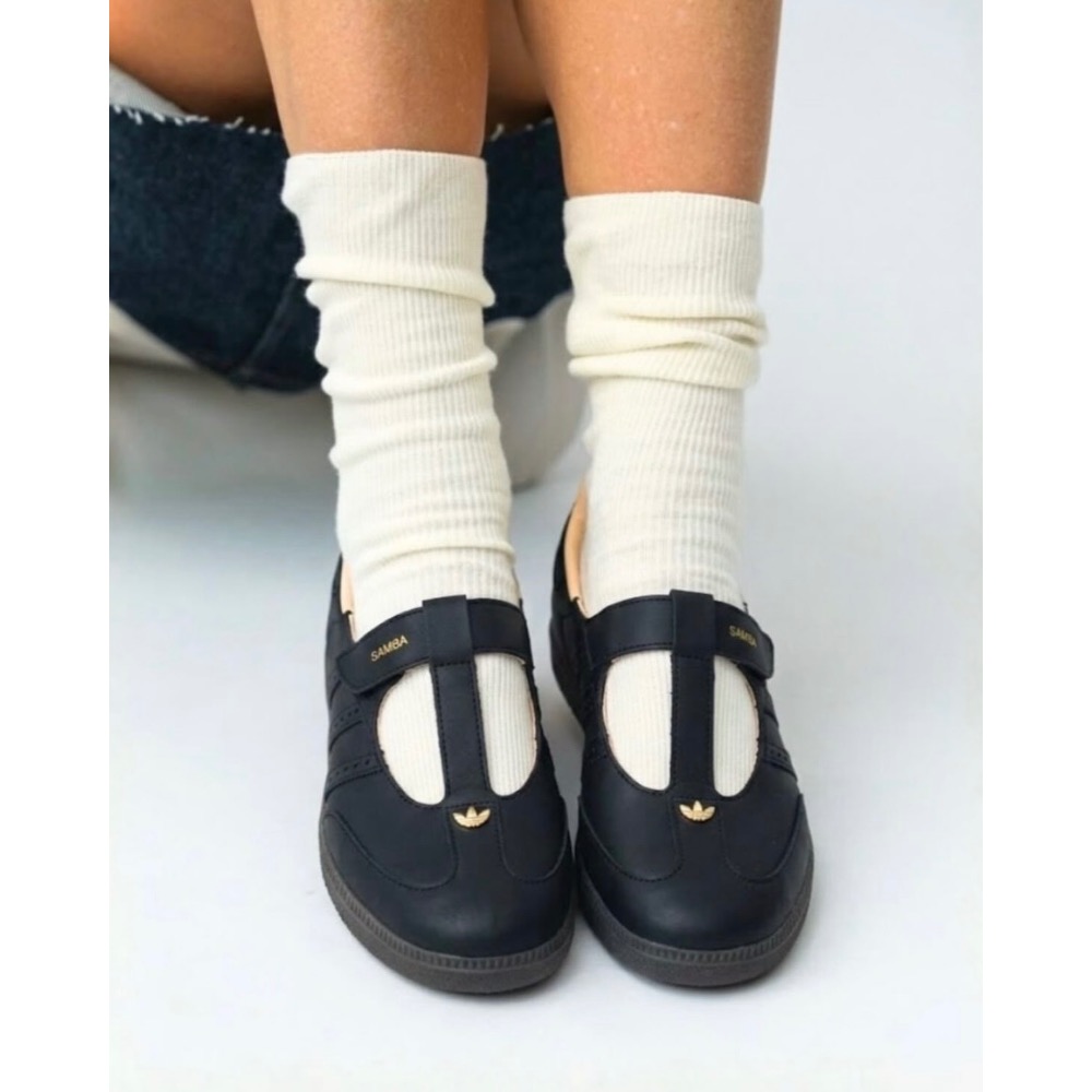 【BKS】ADIDAS SAMBA JANE 復古T字 瑪莉珍鞋/皮革/國外代購-細節圖7