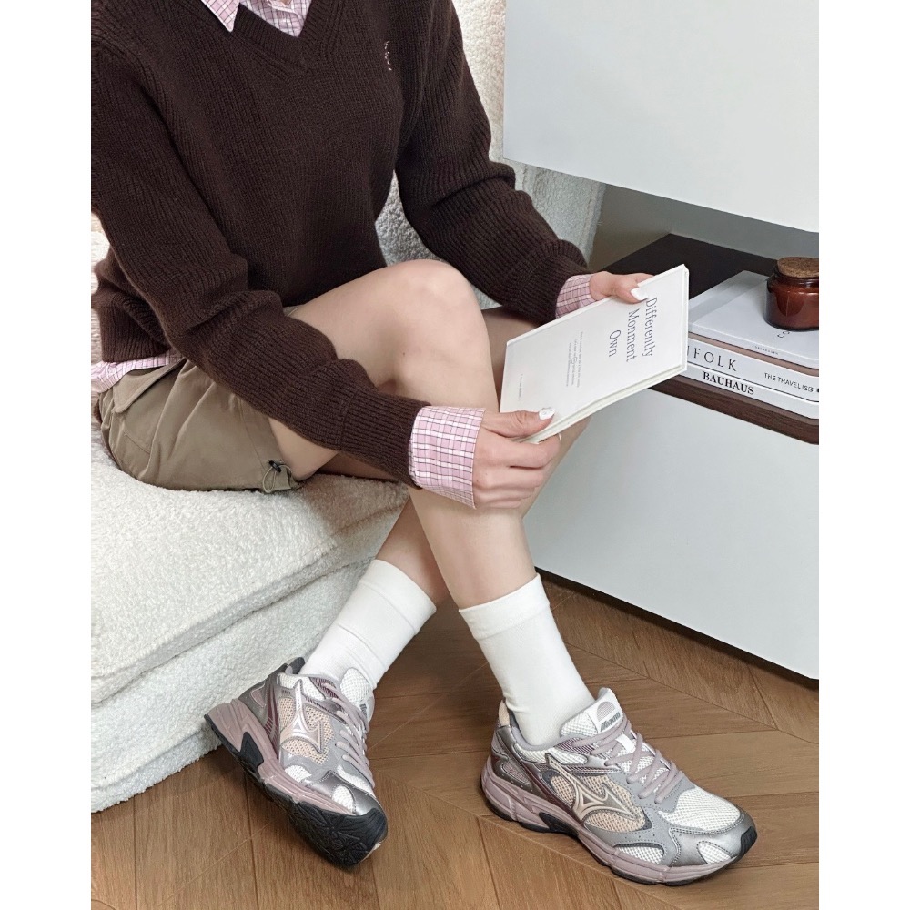 【BKS】MIZUNO SPEED 2K 冰野莓/銀灰粉/復古運動休閒鞋/國外代購-細節圖4