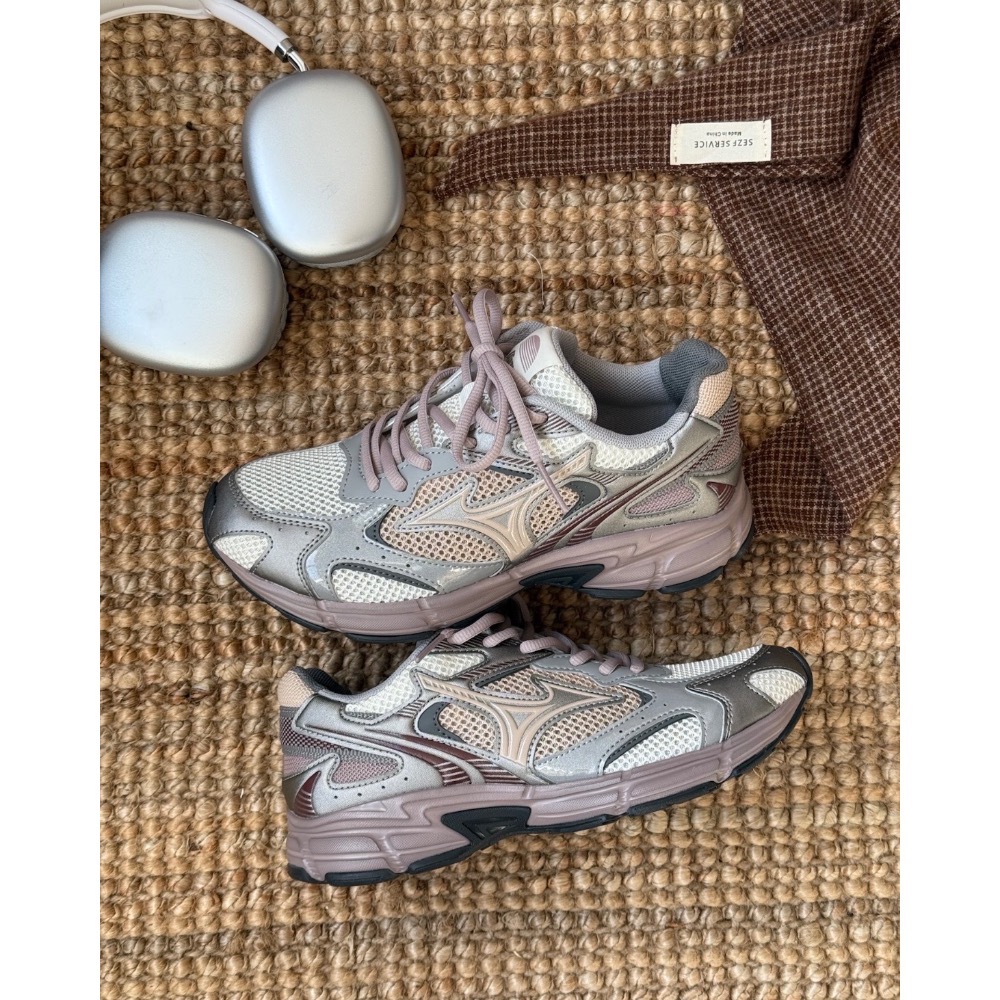 【BKS】MIZUNO SPEED 2K 冰野莓/銀灰粉/復古運動休閒鞋/國外代購-細節圖9