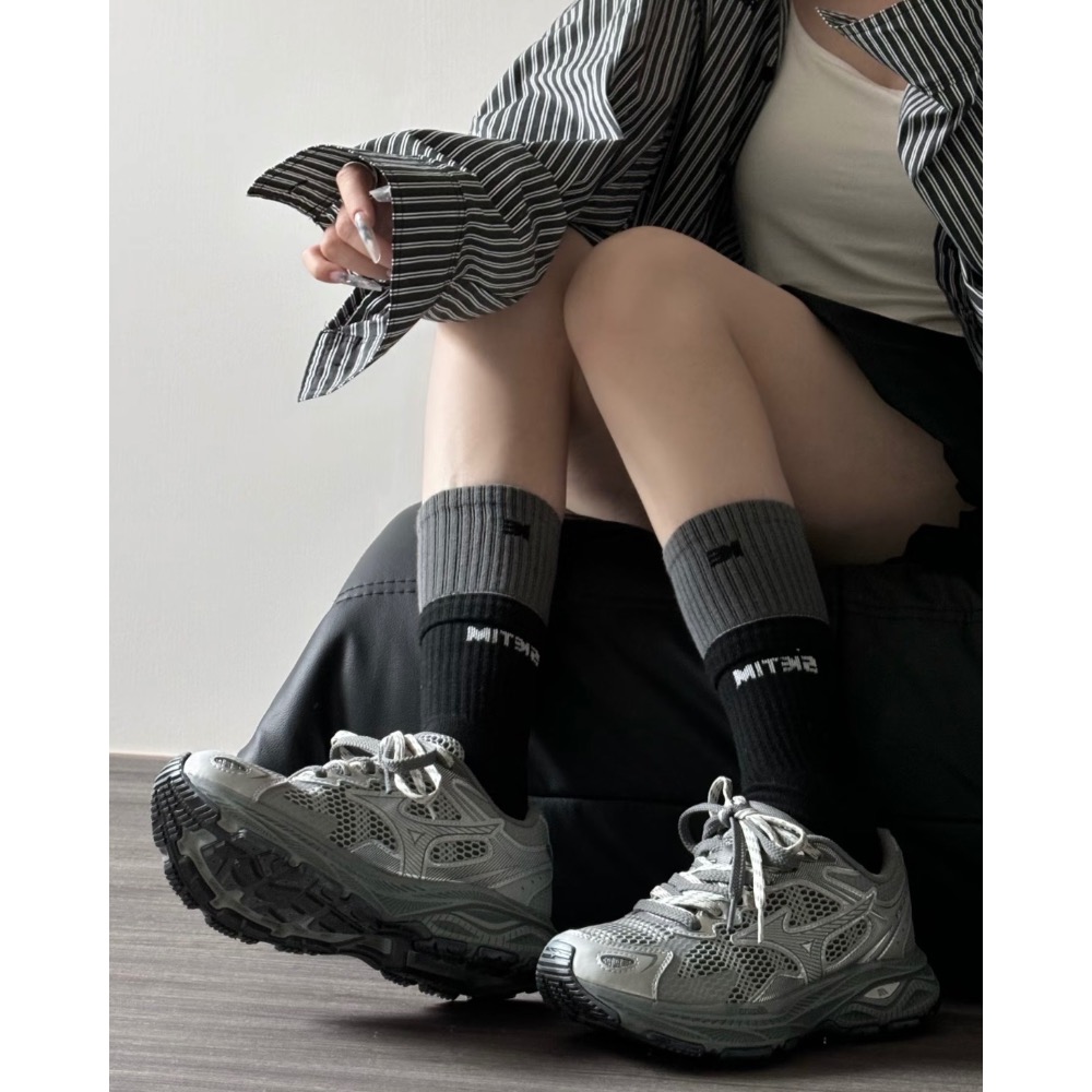 【BKS】MIZUNO RACER S 銀色系列/銀灰/復古跑鞋/運動鞋/休閒鞋/國外代購-細節圖5