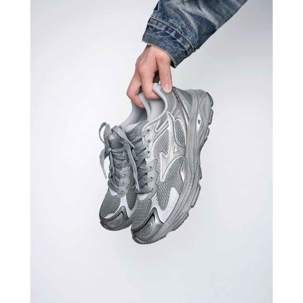 【BKS】MIZUNO RACER S 銀色系列/銀灰/復古跑鞋/運動鞋/休閒鞋/國外代購-細節圖7