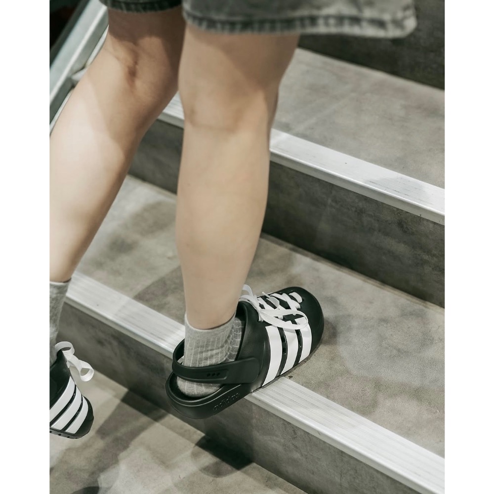 【BKS】ADIDAS ADILETTE CLOG LACE 洞洞鞋帶 後跟拖鞋/國外代購/JR402-細節圖9