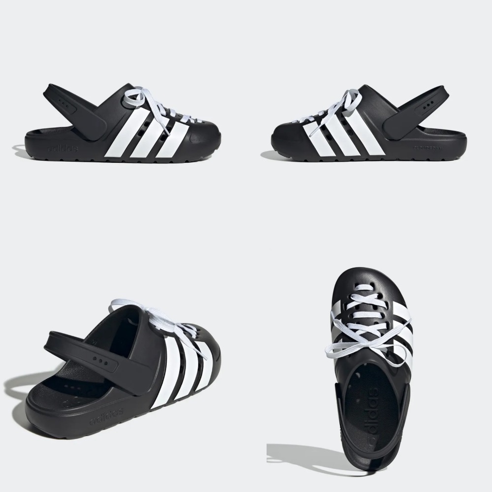 【BKS】ADIDAS ADILETTE CLOG LACE 洞洞鞋帶 後跟拖鞋/國外代購/JR402-規格圖9