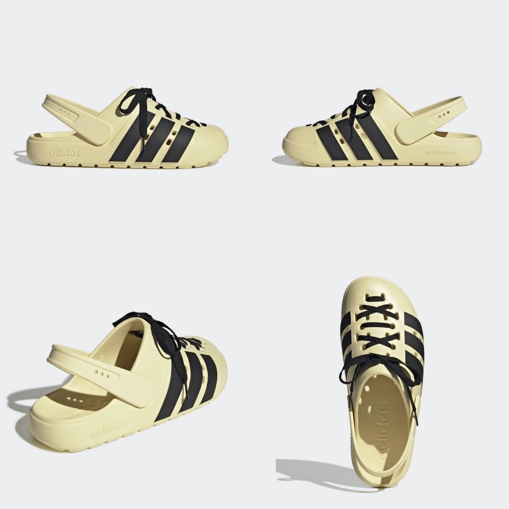 【BKS】ADIDAS ADILETTE CLOG LACE 洞洞鞋帶 後跟拖鞋/國外代購/JR402-規格圖9