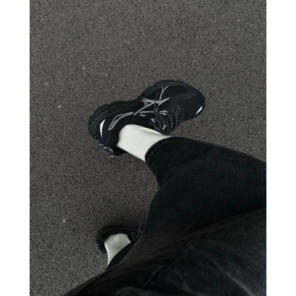【BKS】MIZUNO SPEED 10S 黑魂 黑武士 銀黑 復古科技運動鞋/休閒鞋/跑鞋/國外代購-細節圖4