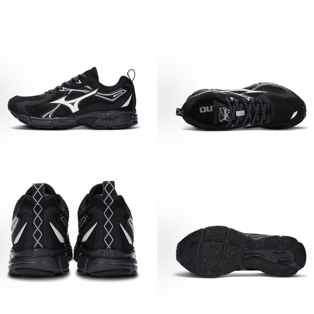 【BKS】MIZUNO SPEED 10S 黑魂 黑武士 銀黑 復古科技運動鞋/休閒鞋/跑鞋/國外代購-規格圖9