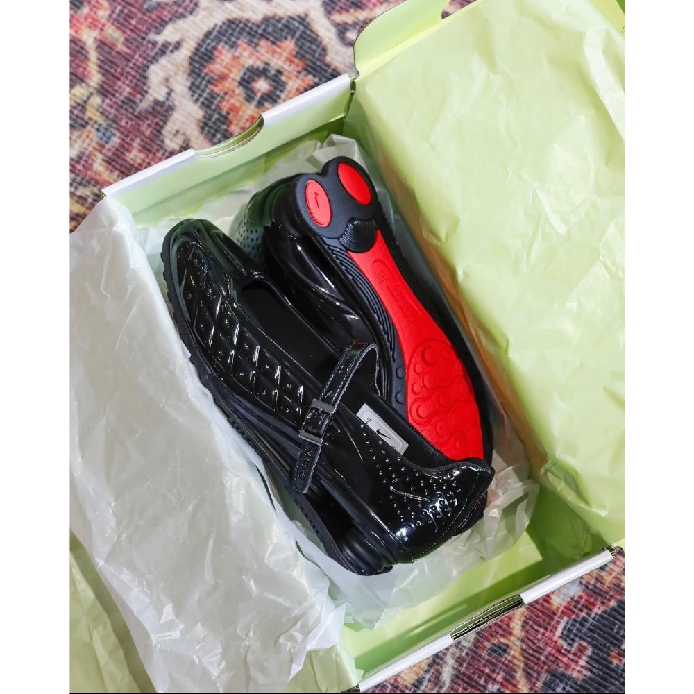 【BKS】NIKE W SHOX Z CALISTRA 黑色 瑪莉珍鞋/芭蕾風/舒適緩震/國外代購/IR5510001-細節圖10