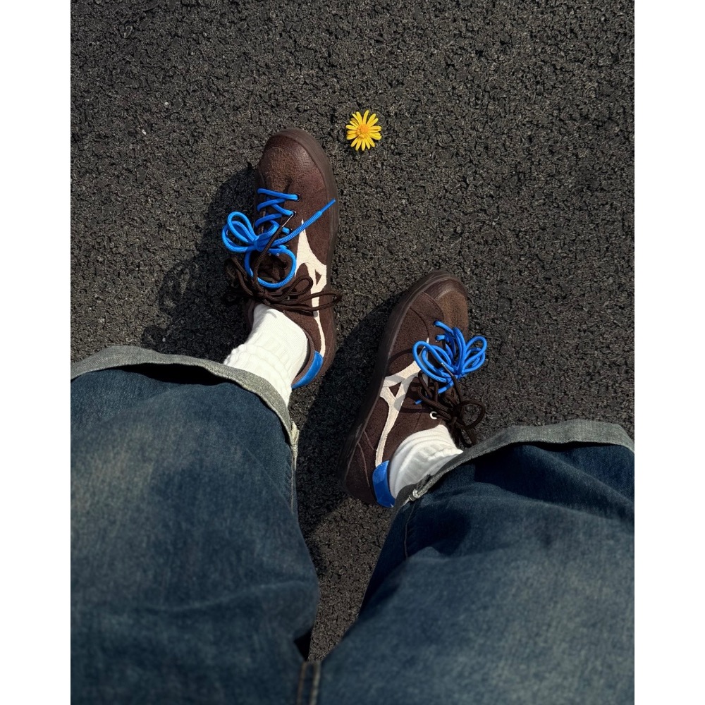 【BKS】MIZUNO CT CLUB 可可棕/復古 棕色 薄底鞋/撞色/翻毛麂皮/國外代購-細節圖2