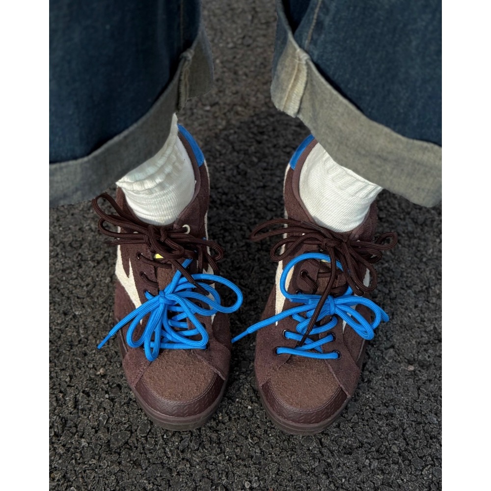 【BKS】MIZUNO CT CLUB 可可棕/復古 棕色 薄底鞋/撞色/翻毛麂皮/國外代購-細節圖7