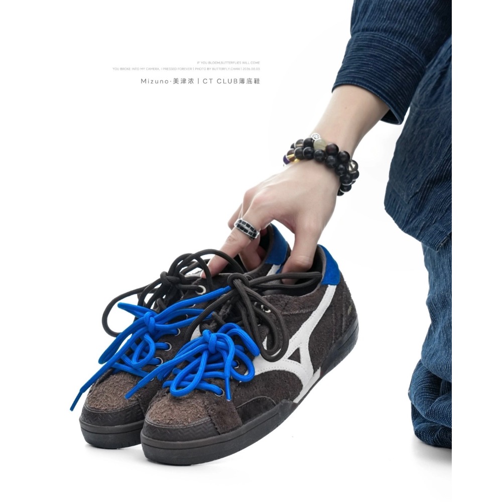 【BKS】MIZUNO CT CLUB 可可棕/復古 棕色 薄底鞋/撞色/翻毛麂皮/國外代購-細節圖9