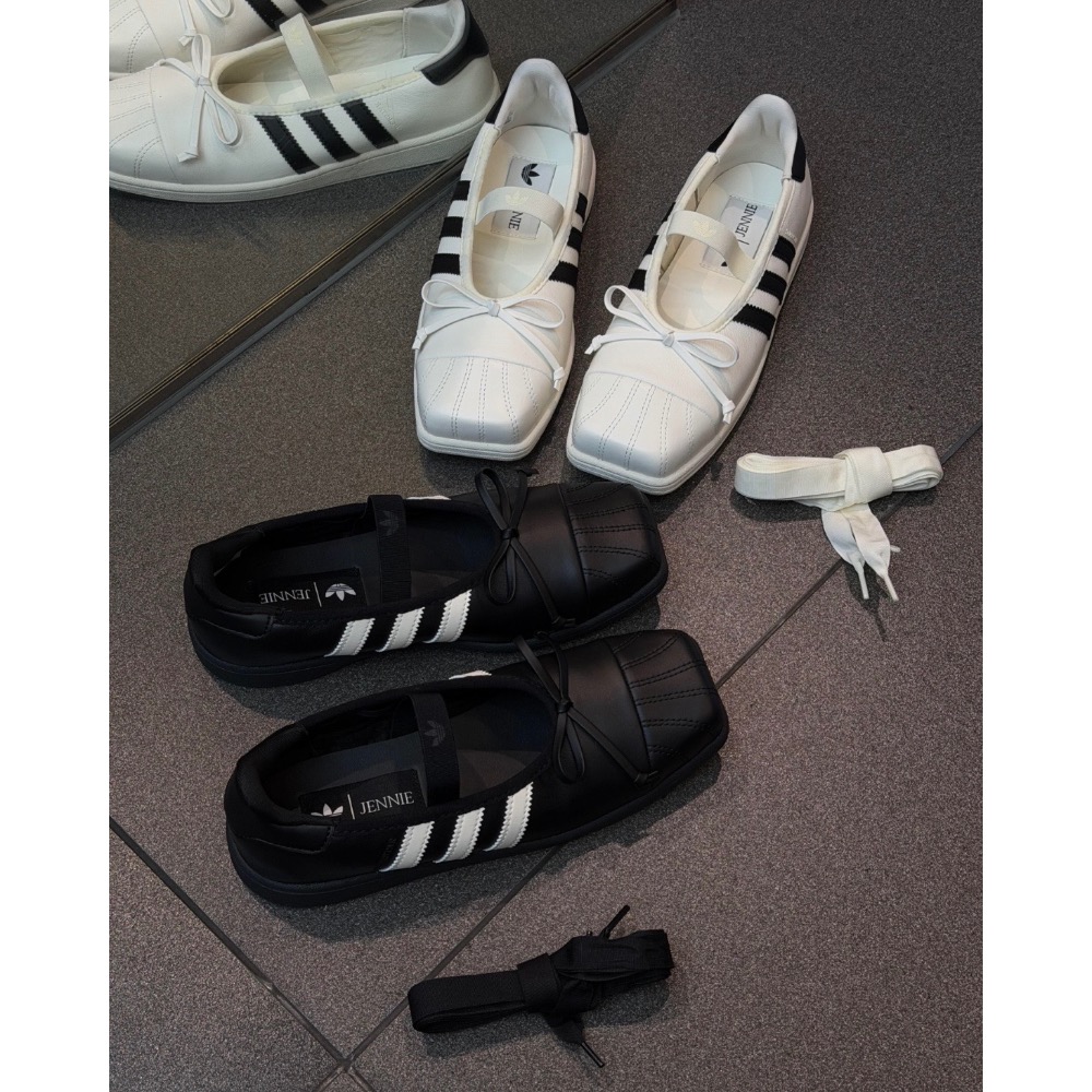 【BKS】JENNIE x adidas Superstar Square Ballet 方頭 芭蕾/國外代購-細節圖6