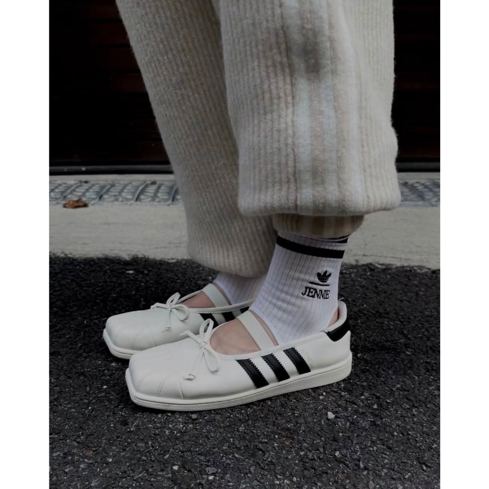 【BKS】JENNIE x adidas Superstar Square Ballet 方頭 芭蕾/國外代購-細節圖7