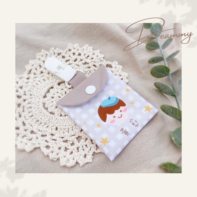 Dreammy朵莉米🎀客製平安符袋 幼稚園 韓風格紋 寶寶客製禮物🎁彌月禮盒-細節圖3
