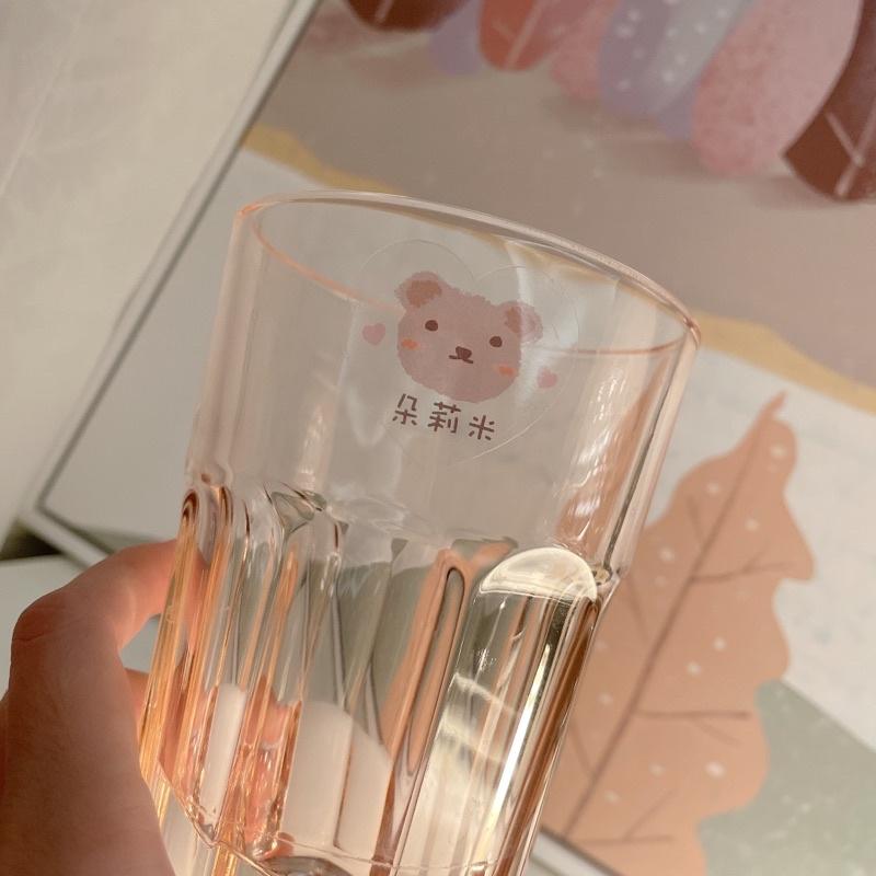 Dreammy朵莉米🧸［中文/英文］100%防水愛心透明貼紙💗客製化姓名貼紙 照片姓名貼｜手繪貼紙｜ 幼稚園姓名貼-細節圖4