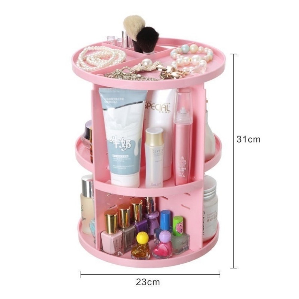 化妝品收納盒 旋轉化妝架 化妝盒-細節圖3
