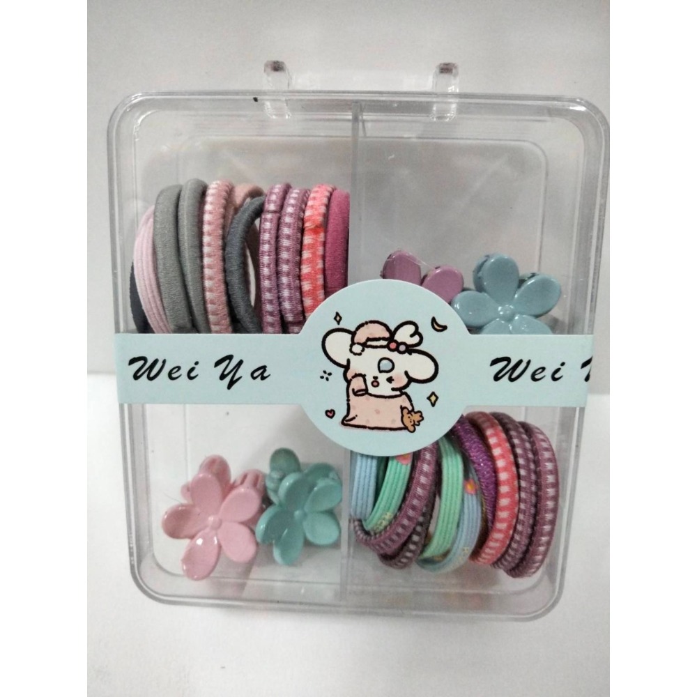 P0003【限量】小朋友髮束 髮圈髮夾組合 寶寶髮夾-細節圖2