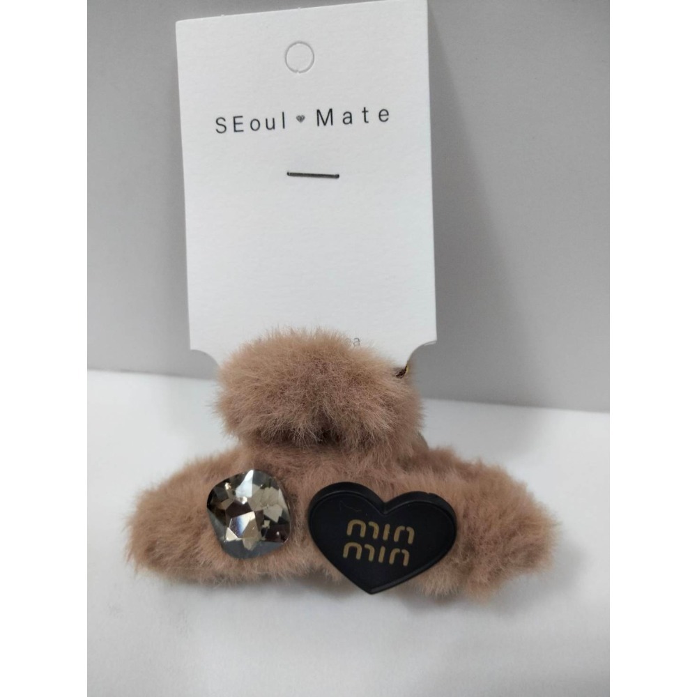 P0004【限量】韓國 毛茸髮夾 髮夾-細節圖2