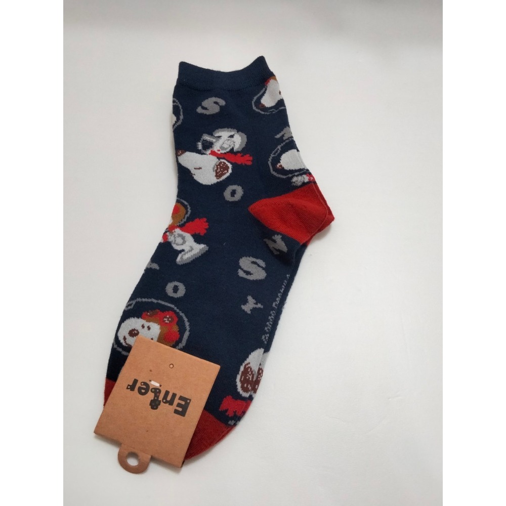 O0001【現貨】卡通襪子 瑪莉歐 蠟筆小新襪子 小腿襪-細節圖3