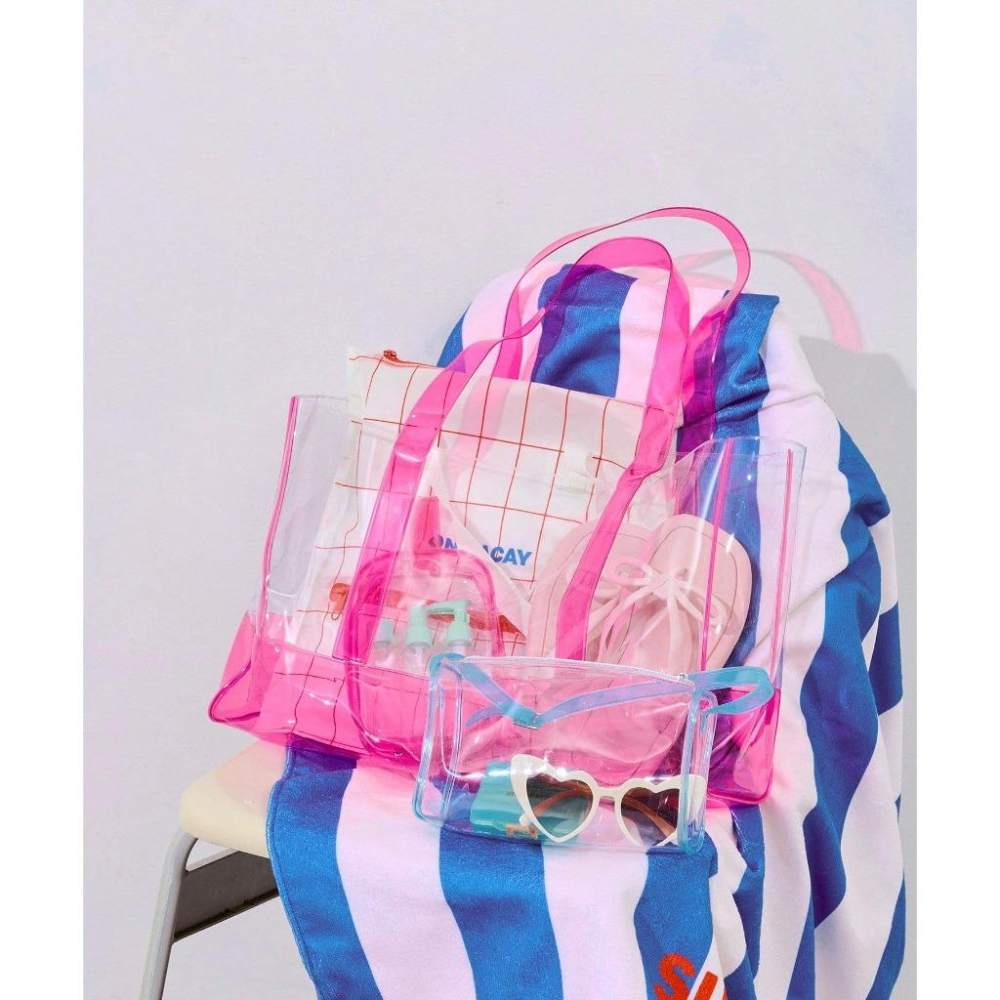 現貨在台24hr出貨🇯🇵3coins 防水衣物袋 夏日戲水必備 泳衣袋 戲水袋 衣物拉鍊袋 防水袋 防水收納袋-細節圖7