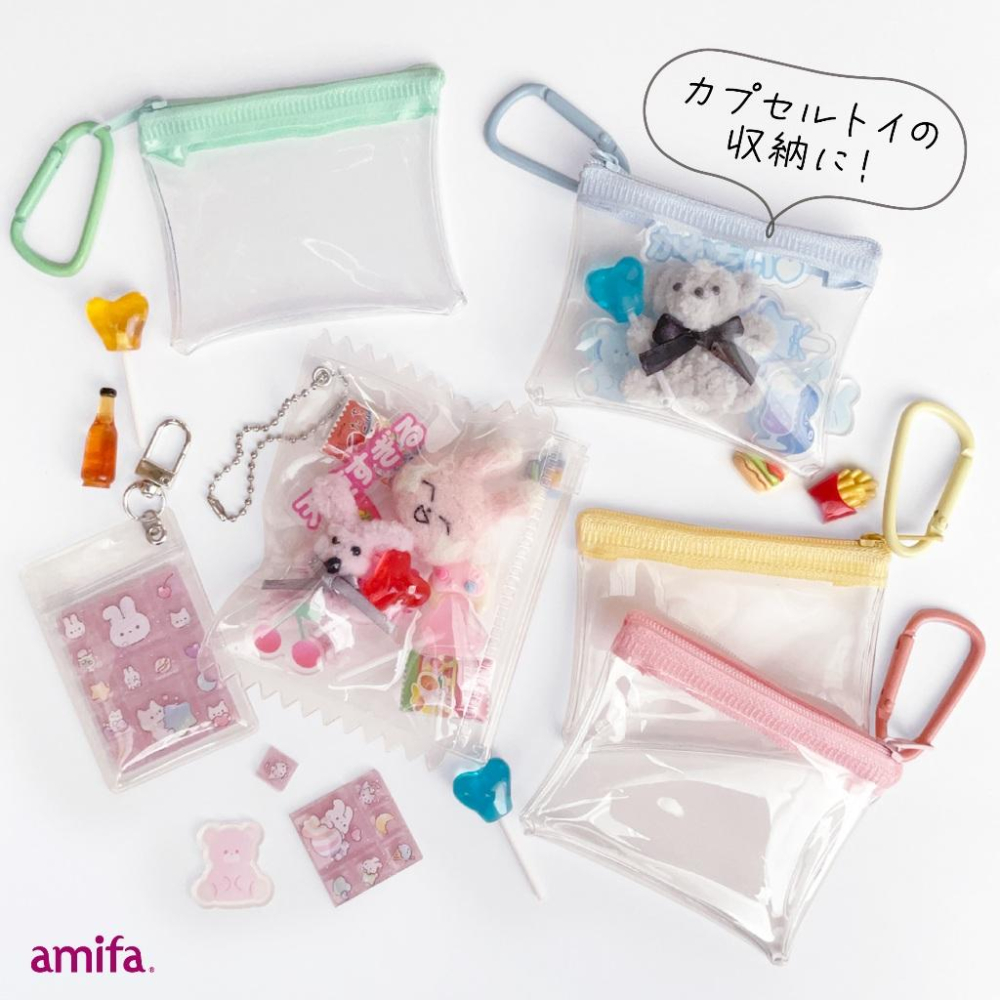 現貨在台24hr出貨🇯🇵迷你娃娃收納包 附扣環 方塊收納包 扭蛋收納 公仔收納 小玩具收納 娃包 痛包 追星 推活 應援-細節圖3