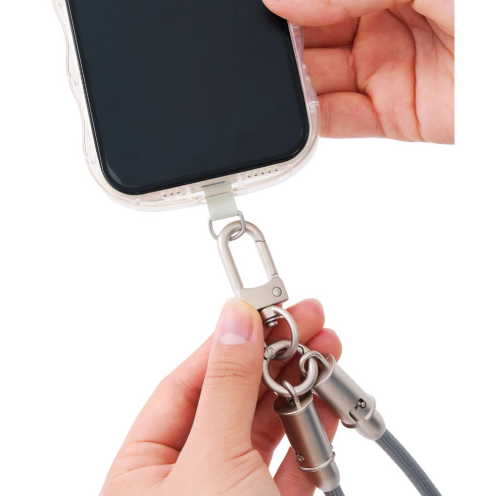 現貨在台24hr出貨🇯🇵3coins 充電手機掛繩 充電掛繩 手機掛繩 充電線 手機肩背帶 兩用肩背帶 充電線肩背帶-細節圖6