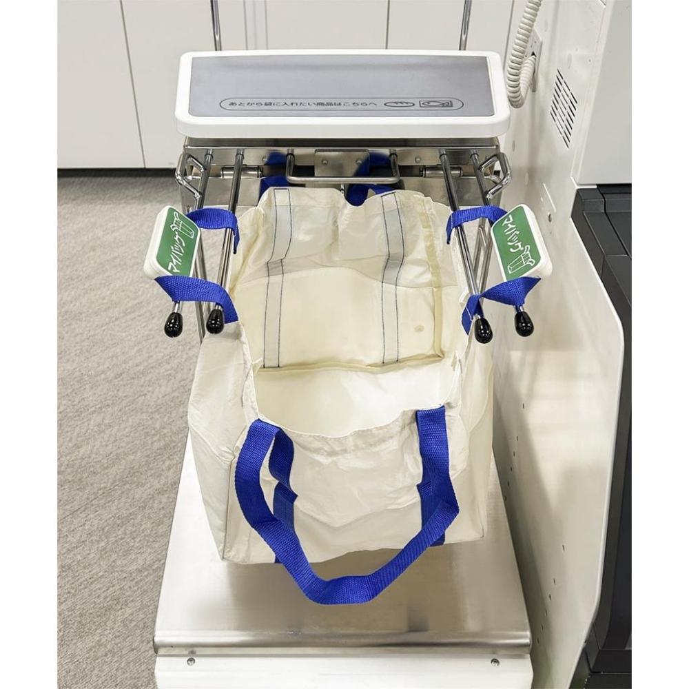 現貨在台24hr出貨🇯🇵3coins 自立購物袋 自助結帳 可折疊 超市購物袋 托特包 購物袋 買菜包-細節圖7