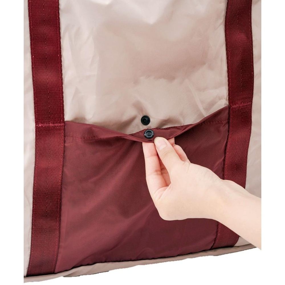 日本連線🇯🇵3coins 折疊旅行袋 波士頓折疊手提包 秋季新款 可收納 登機袋 行李袋 旅行袋 摺疊旅行袋 旅行包-細節圖9