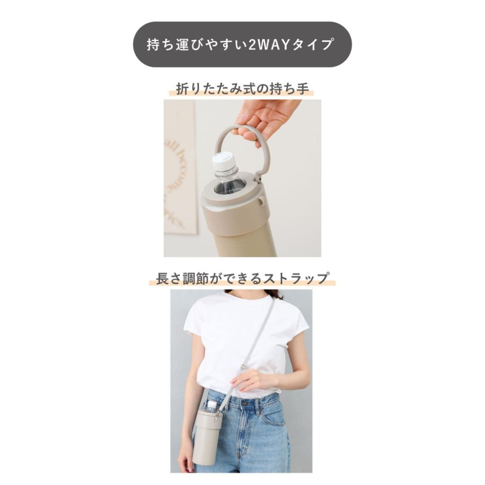 日本連線🇯🇵3coins 寶特瓶保冷杯 保冰杯 保冰套 寶特瓶保冰 保冰 保冷 寶特瓶 水壺 水瓶 寶特瓶適用 夏日必備-細節圖3