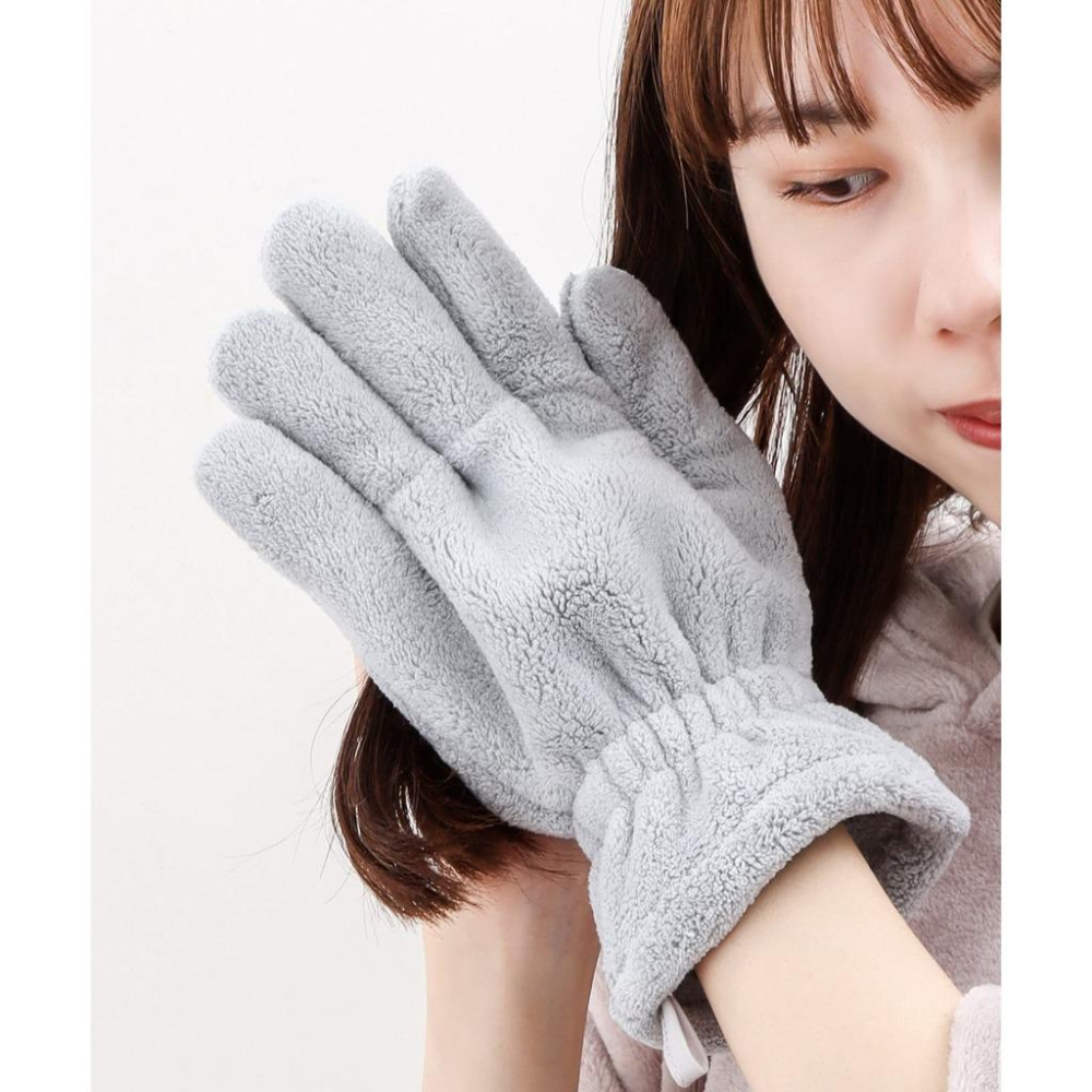 現貨在台24hr出貨🇯🇵3coins 乾髮手套 超吸水 吸水毛巾 吸水巾 毛巾 快速吸水 乾髮毛巾 快乾髮帽 超吸水手套-細節圖3