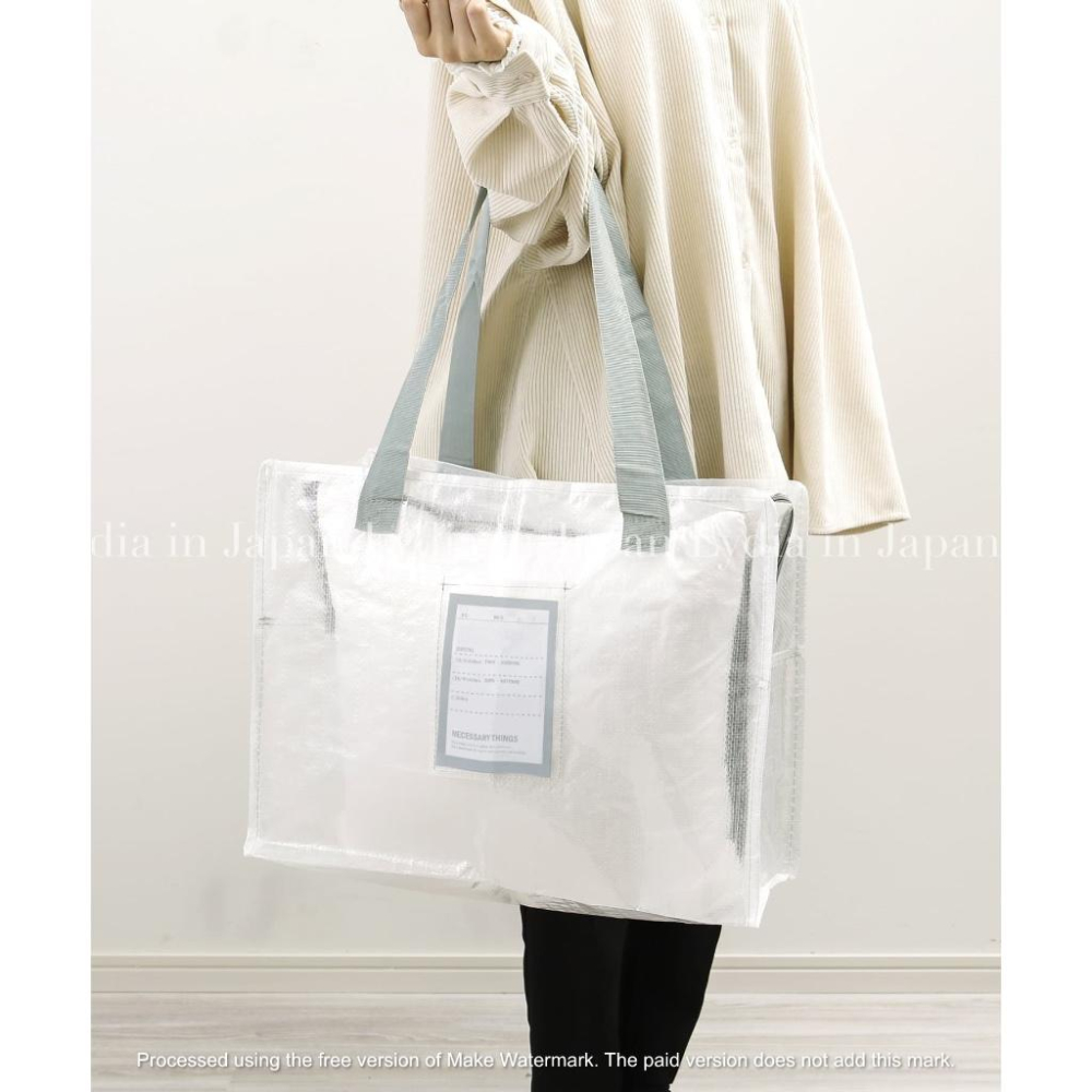 現貨在台24hr出貨🇯🇵3coins 透明收納袋 衣物收納袋 收納包 櫥櫃 衣櫃 拉鍊收納袋 床下收納 抽屜-細節圖3