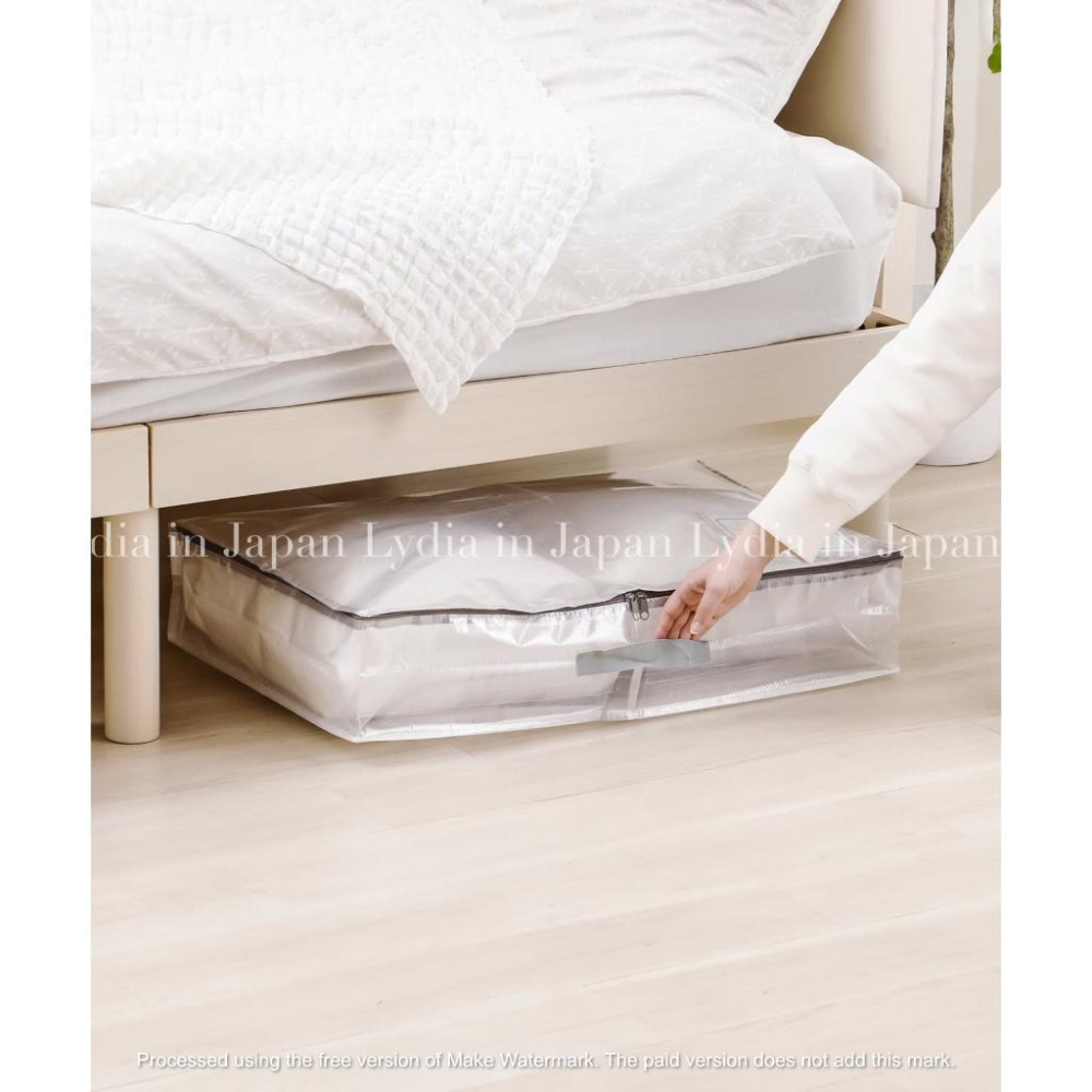 現貨在台24hr出貨🇯🇵3coins 透明收納袋 衣物收納袋 收納包 櫥櫃 衣櫃 拉鍊收納袋 床下收納 抽屜-細節圖6