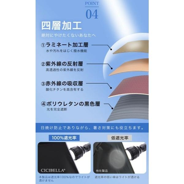 現貨在台24hr出貨🇯🇵CICIBELLA 晴雨自動傘 超輕量 降溫 輕量自動傘 全遮光 抗UV 夏日防曬 陽傘 雨傘-細節圖6