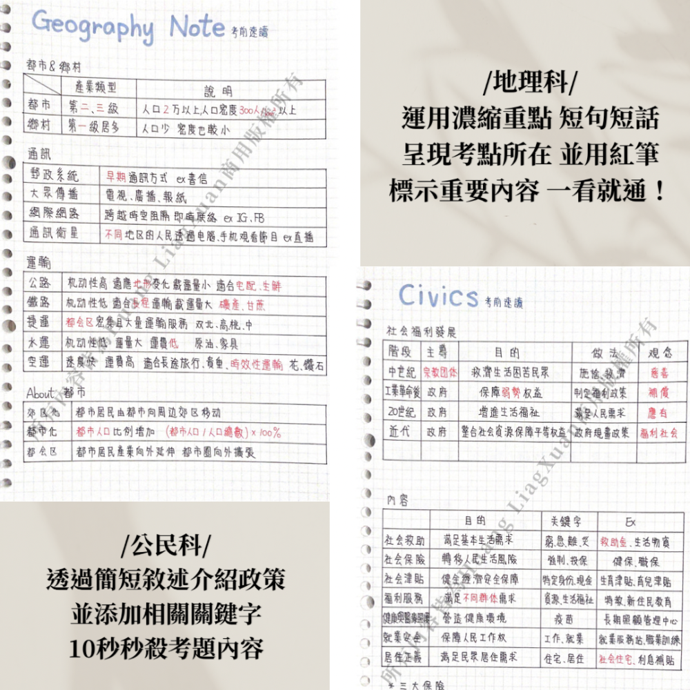 國中會考滿分筆記｜國文&社會三科｜108新課綱內容｜-細節圖3