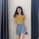 紐結v領上衣-規格圖7