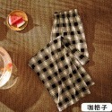 秋冬褲 格子褲 學生褲 高腰褲 寬松褲 直筒褲 格子 加絨褲 加厚 保暖 休閒褲 闊腿褲 百搭 薄款 夏季款-規格圖10
