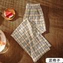 秋冬褲 格子褲 學生褲 高腰褲 寬松褲 直筒褲 格子 加絨褲 加厚 保暖 休閒褲 闊腿褲 百搭 薄款 夏季款-規格圖10